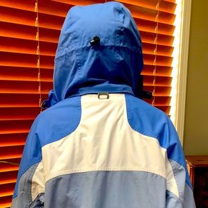CB ski shell/Parka.  Never worn. Many features: ski skirt, phone pocket, etc